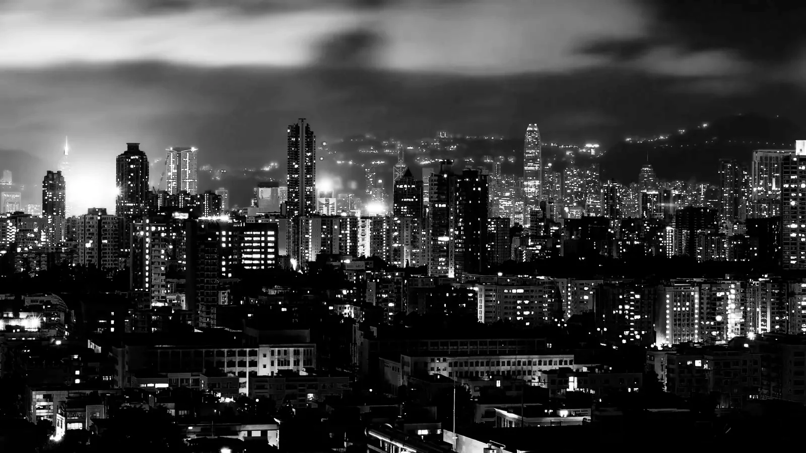 Hong Kong at night