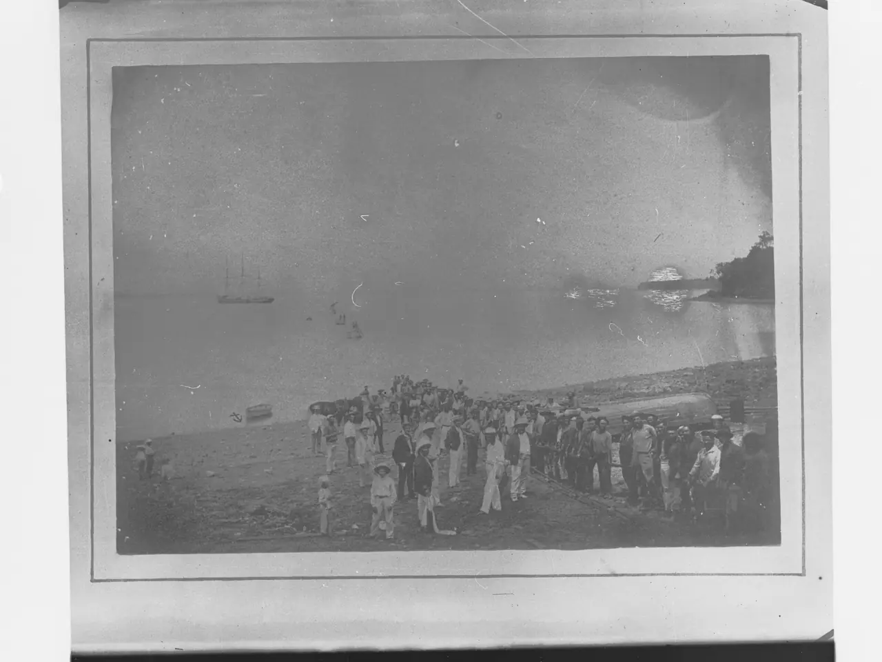 1871년 포트다윈에 런던 연결 해저 전신 케이블을 상륙시키는 작업