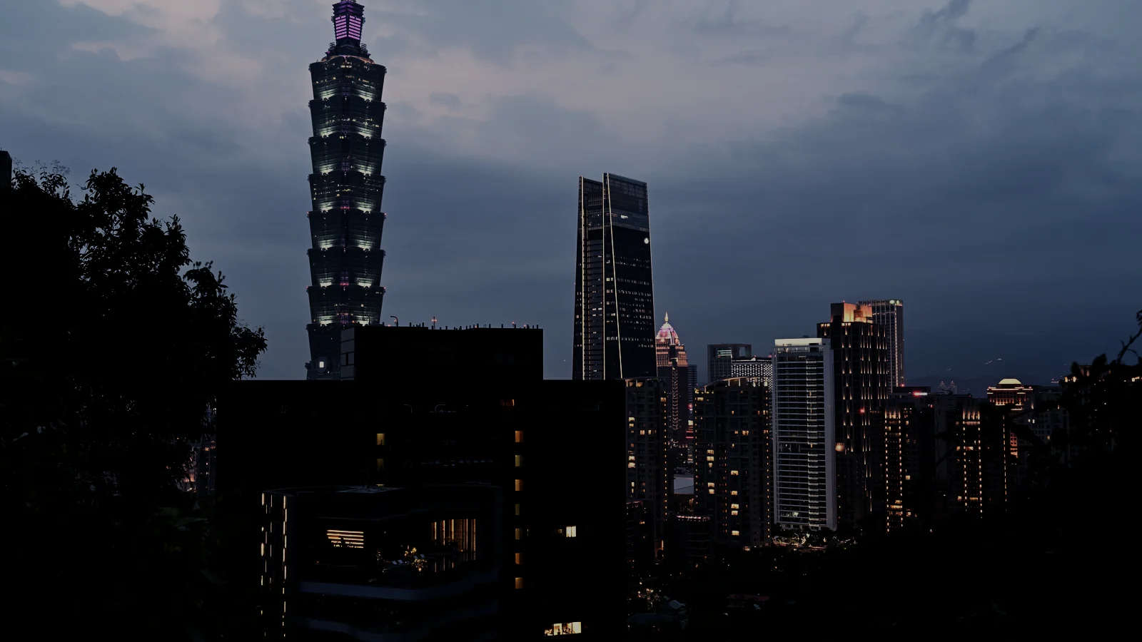 Taipei's night skyline