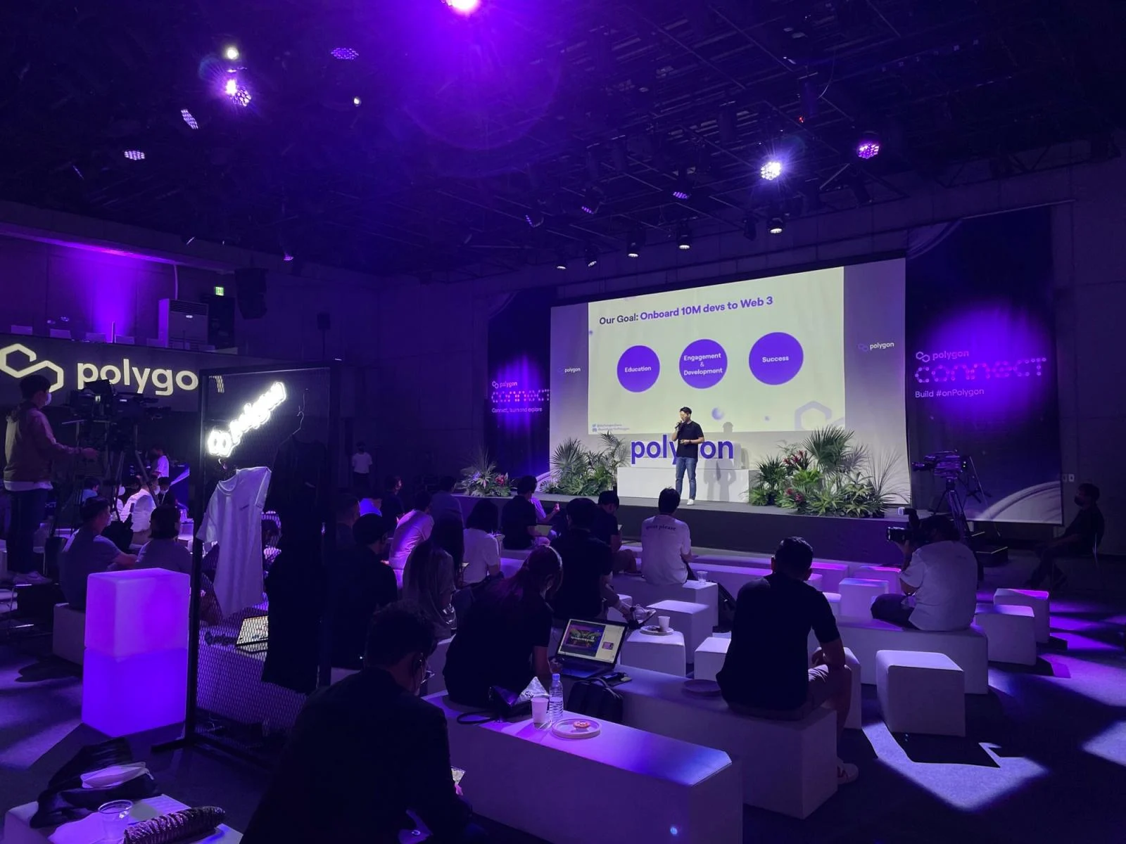 Polygon Connect Korea stage and audience, Seoul, 2022 — editorial context