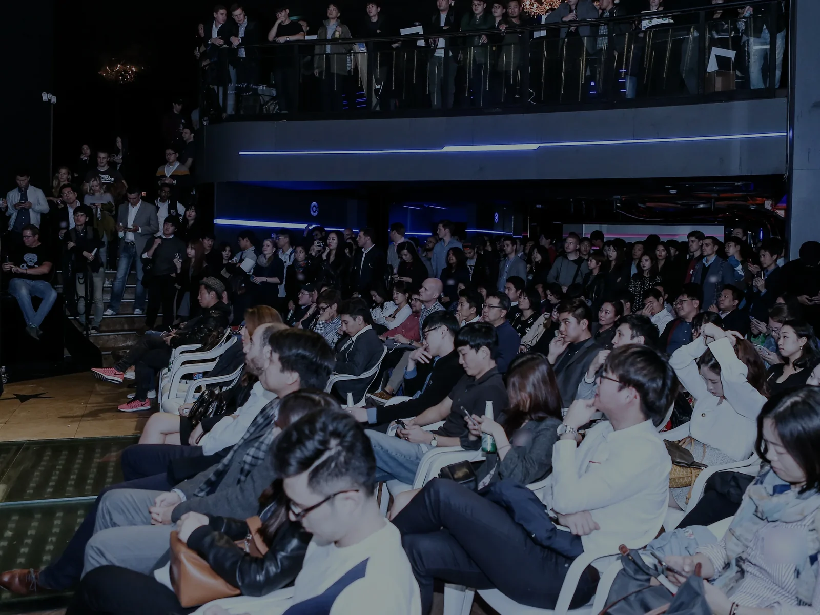 Full house and balcony at TechCrunch Meetup Seoul, October 2016 · editorial context