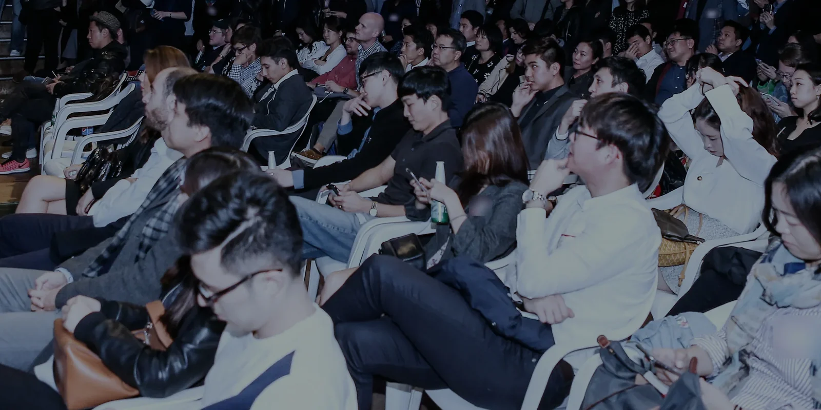 Seated audience following a session at TechCrunch Meetup Seoul, October 2016 · editorial context